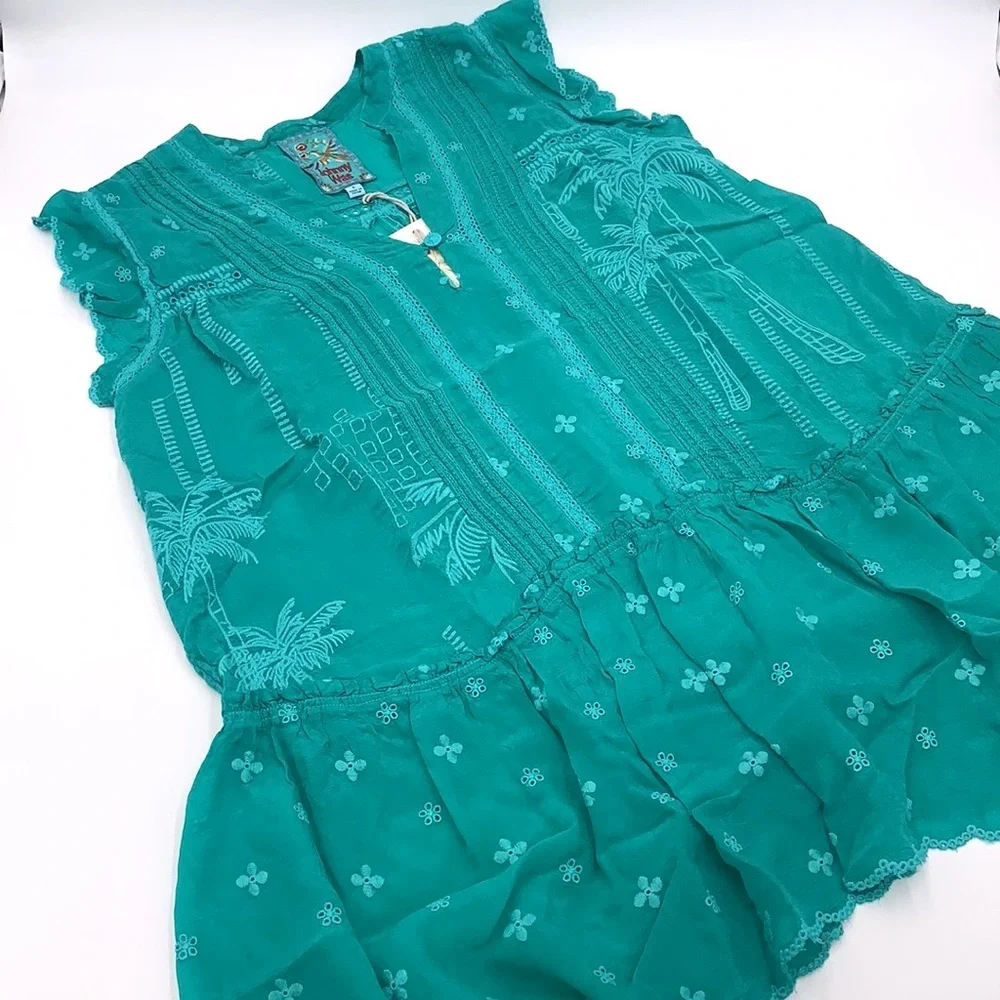 Johnny Was Palm Oriana Embroidered Tunic Size Small - Picture 16 of 16